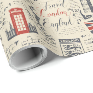 Vintage London Wrapping Paper