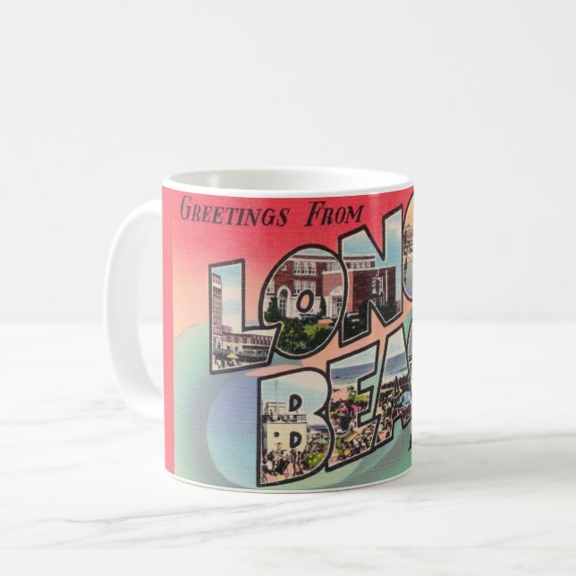 Vintage Long Beach NY Mug  (Front Left)