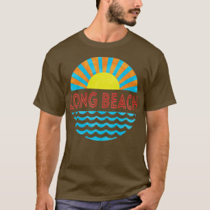 Vintage Long Beach Sun And Waves T-Shirt