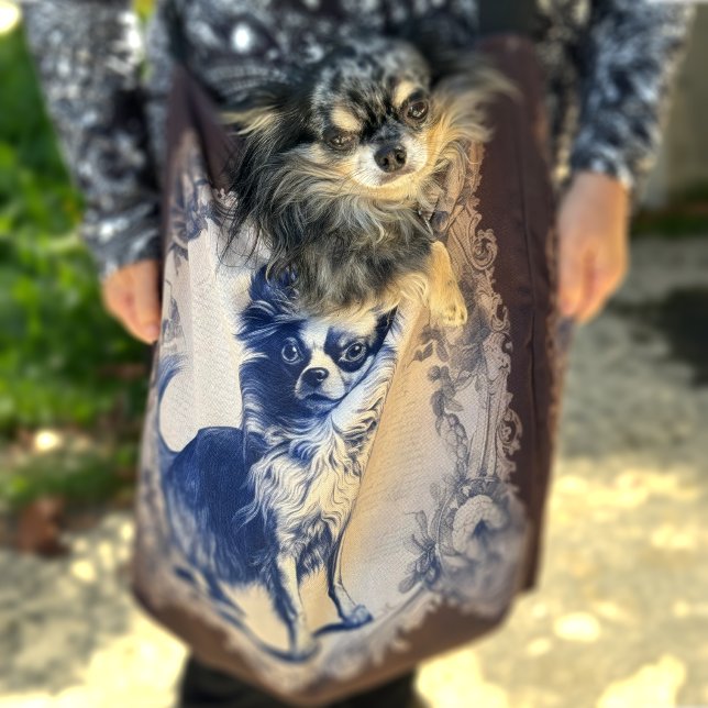 Vintage Long Haired Chihuahua Crossbody Bag (Sorry, Chihuahua not included!)