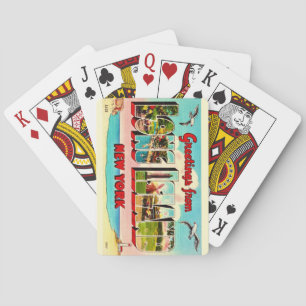 Vintage Long Island Postcard Playing Cards
