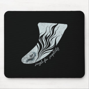 Vintage Longboard Fin S Surfing Art S Single Fin S Mouse Mat