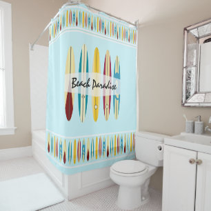 Vintage Longboards #2 Shower Curtain