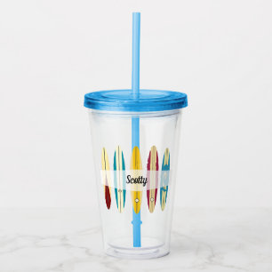 Vintage Longboards Acrylic Tumbler