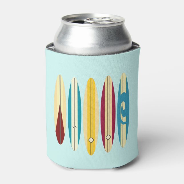 Vintage Longboards Can Cooler (Can Front)