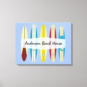 Vintage Longboards Canvas Print