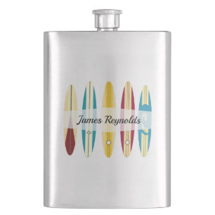 Vintage Longboards Hip Flask