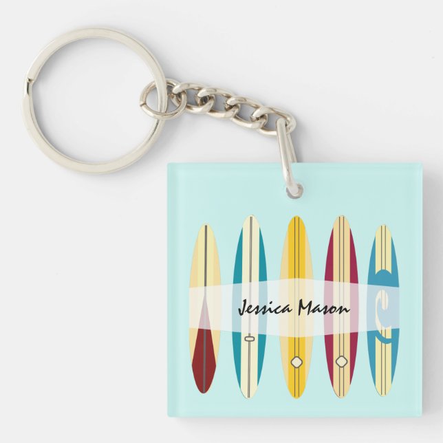 Vintage Longboards Key Ring (Front)