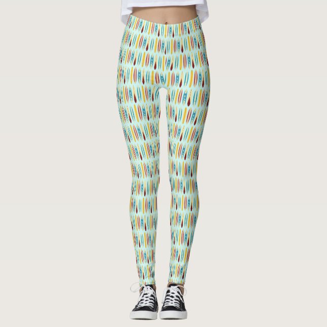 Vintage Longboards Leggings (Front)
