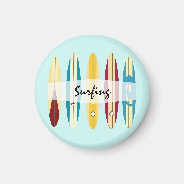 Vintage Longboards Magnet (Front)