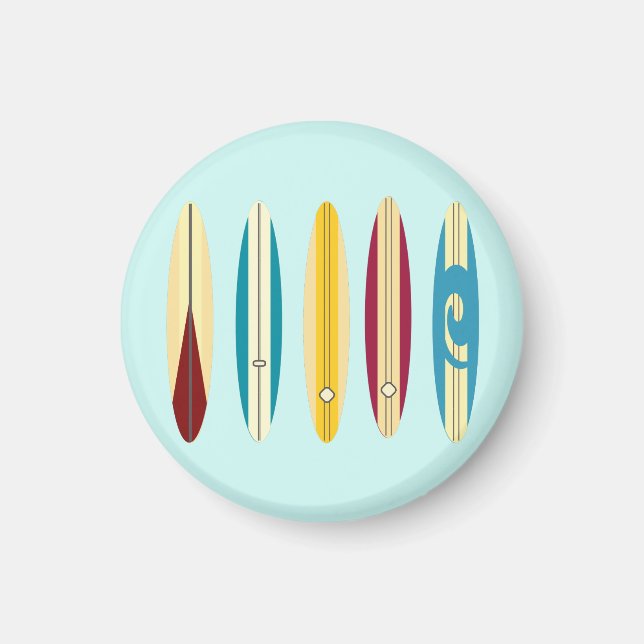 Vintage Longboards Magnet (Front)