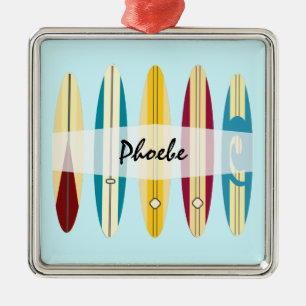 Vintage Longboards Metal Tree Decoration