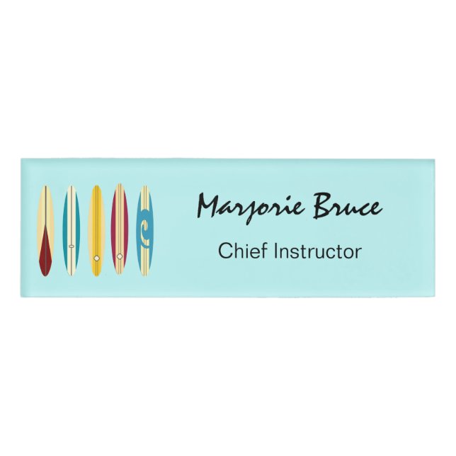 Vintage Longboards Name Tag (Front)