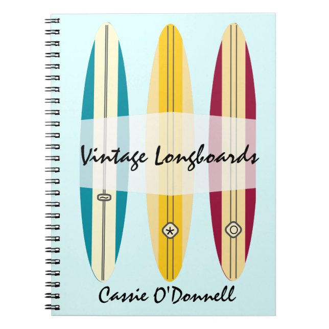 Vintage Longboards Notebook (Front)