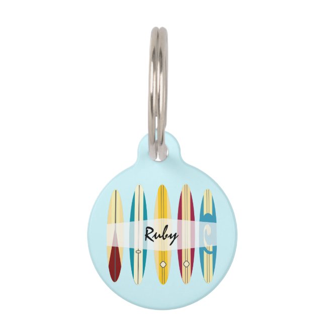 Vintage Longboards Pet ID Tag (Front)