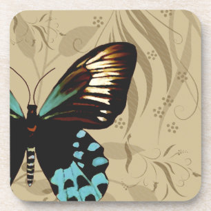 Vintage Look Butterfly Coaster