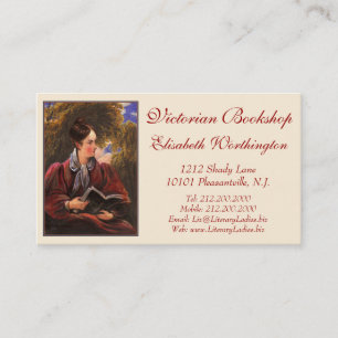 Vintage Look Card for Library, Bookshop, Book Fair