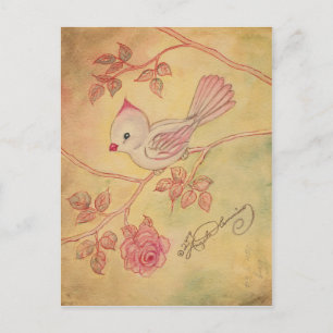Vintage Look Female Cardinal Postcards, Cards
