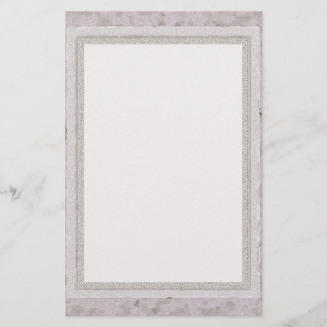 Vintage Look Glitter Stationery (Front)