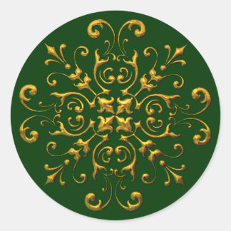 Vintage look Gold Flake Stickers