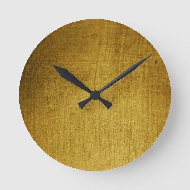 Vintage-Look gold used Round Clock (Front)