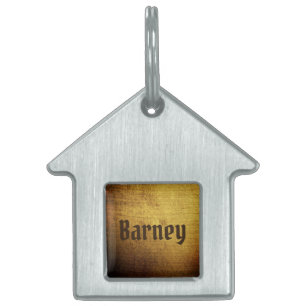 Vintage-Look gold used. Vintage Art Pet ID Tag
