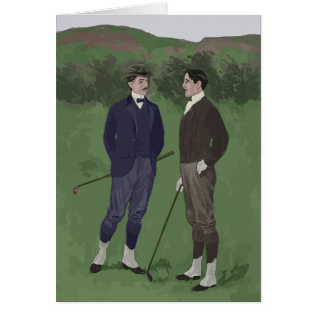 Vintage look golf scene (Front)