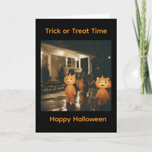 Vintage look Halloween greeting card