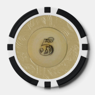 Vintage Look Ivory 5 Poker Chips