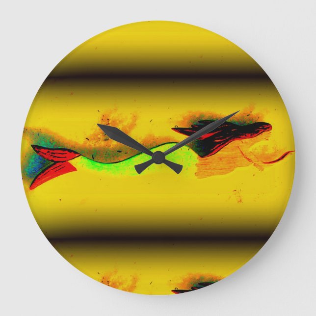 vintage look mermaid clock (Front)