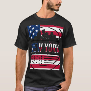 Vintage look New York with Stars & Stripes Unisex  T-Shirt