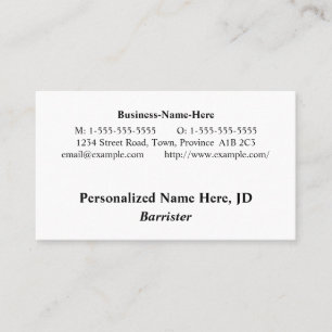 Vintage Look Professional Business Card