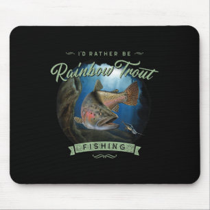 Vintage Look Rainbow Trout Fishing Gifts Mouse Mat