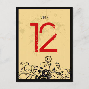 Vintage Look Rock & Roll Music Themed Wedding Postcard