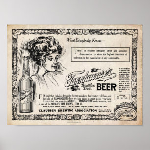 Vintage look Tannhaeuser Beer Print
