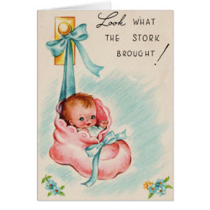 Vintage - Look What the Stork Brought,