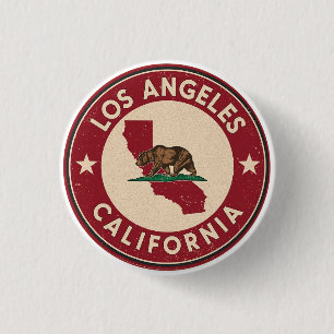 Vintage Los angeles, California gifts 3 Cm Round Badge