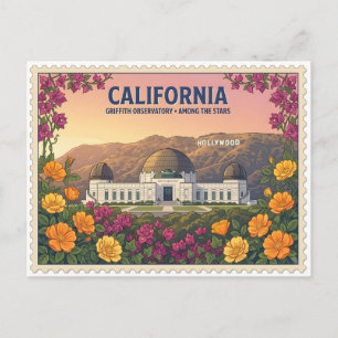 Vintage Los Angeles California Griffith Observator Postcard