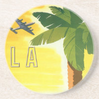 Vintage Los Angeles, California Mission with Palm