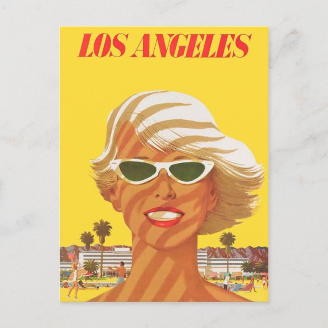 Vintage Los Angeles California Trave Postcard (Front)