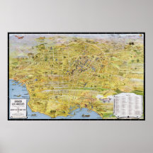 Vintage Los Angeles pictorial map - 1932