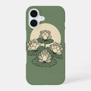 Vintage Lotus in Garden iPhone 16 Case