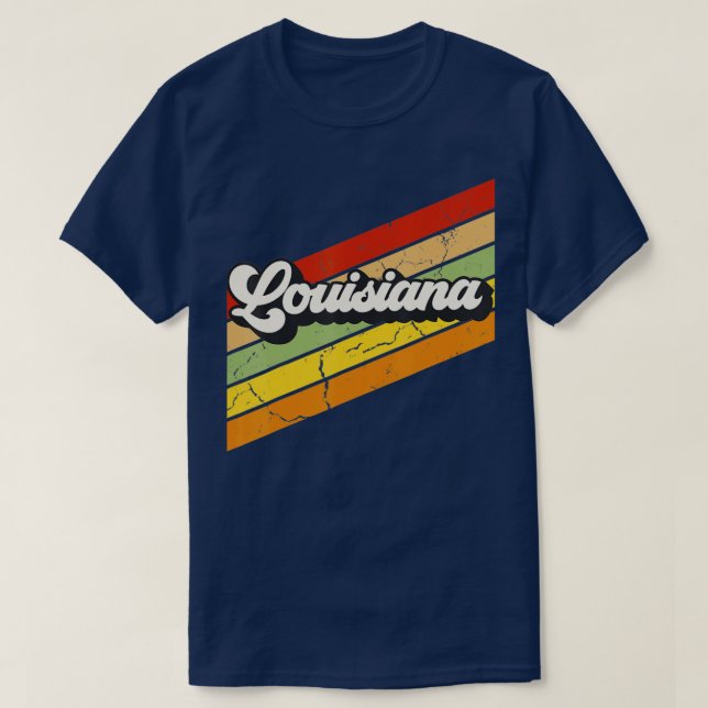 Vintage Louisiana 80s Retro  T-Shirt (Design Front)