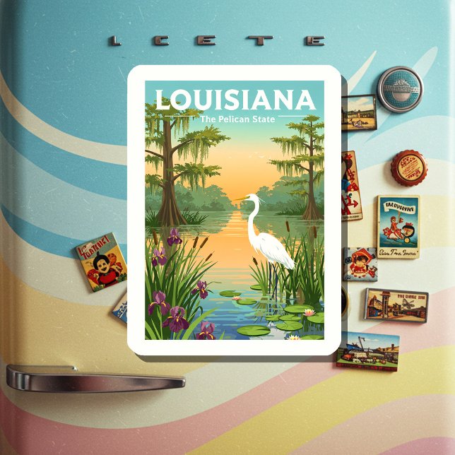Vintage Louisiana Magnet (Creator Uploaded)