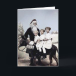 Vintage Lousy Santa Holiday Card<br><div class="desc">Vintage creepy Santa Christmas card. He's terrifying.</div>