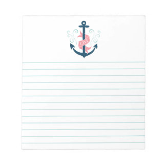 Vintage Love Anchor Notepad