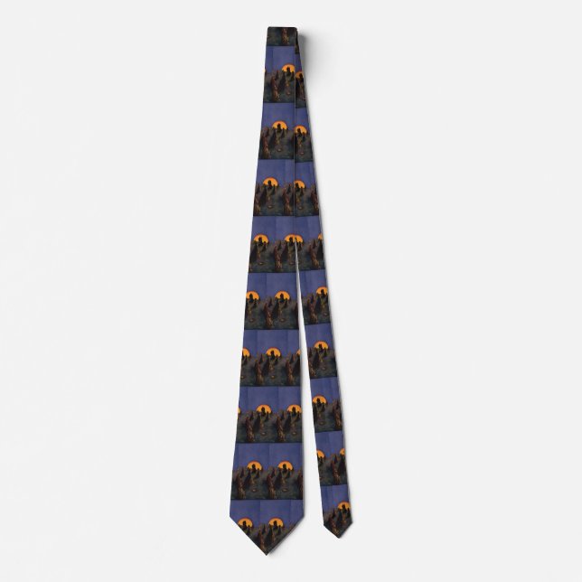 Vintage Love and Romance, Harvest Moon Kiss Tie (Front)