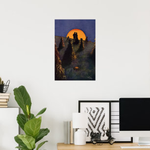 Vintage Love and Romance, Harvest Moonlight Poster