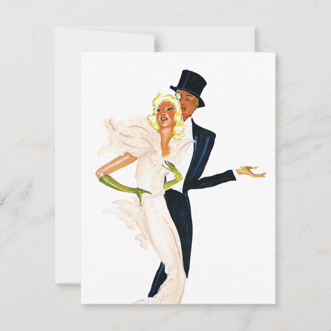 Vintage Love and Romance, Modern Wedding Couple (Front)