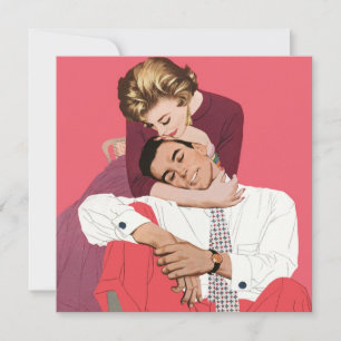 Vintage Love and Romance, Newlyweds Invitation